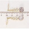 Серьги Xuping QQMM Позолота 14K пусеты Изящные кристальные подвески фото №2