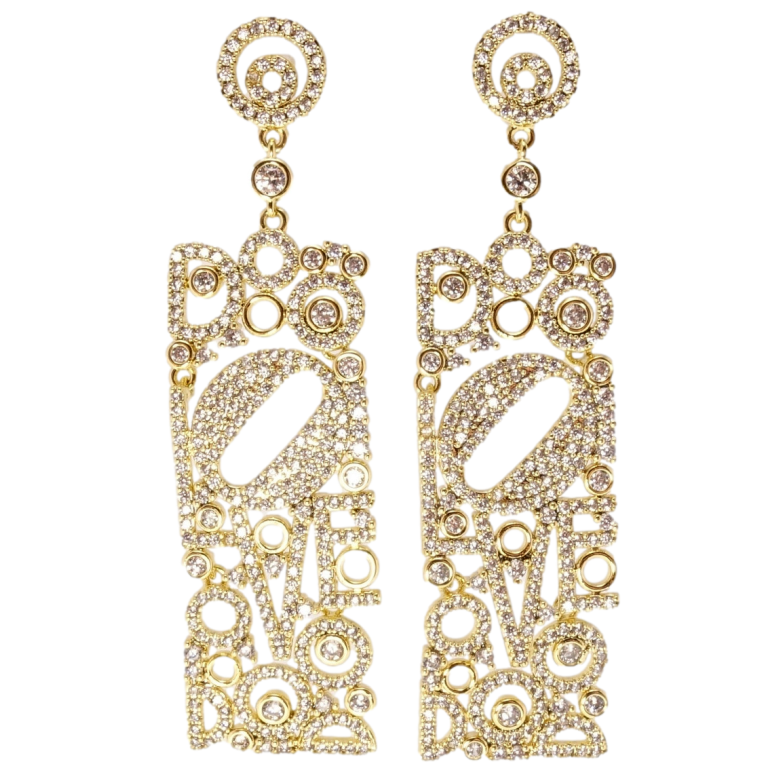 Сережки Xuping QQMM Позолота 14K пусети Елегантні романтичні підвіски з фото №12