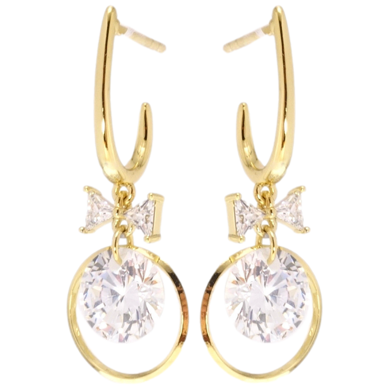 Сережки Xuping QQMM Позолота 14K пусети Загадковість фото №7