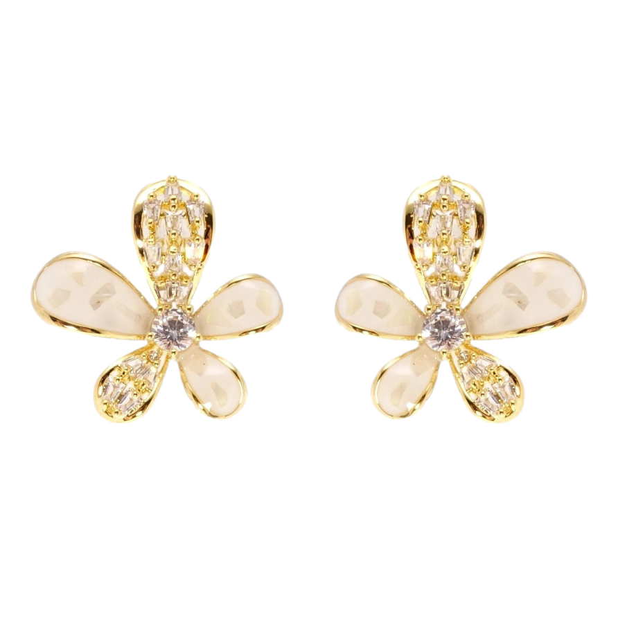 Сережки Xuping QQMM Позолота 14K пусети Декоративні квіточки фото №1