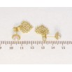 Сережки Xuping QQMM Позолота 14K пусети Перлинні серця фото №2