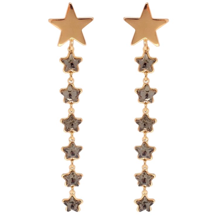 Сережки Xuping QQMM Позолота 18K пусети Зоряний шлях фото №24