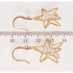 Серьги Xuping QQMM Позолота 18K французский замок Звездочки с жемчужинами фото №2