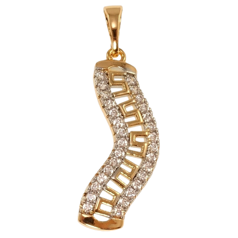 Кулон Xuping Позолота 18K + Родій Декоративна підвіска з цирконієм для ланцюжка до 5мм фото №1