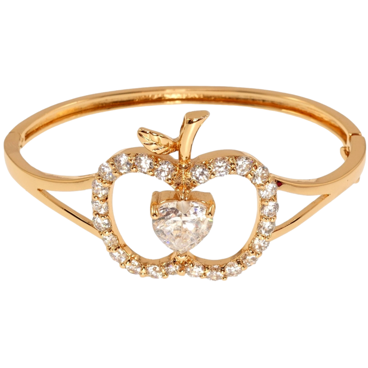 Браслет Xuping Позолота 18K Яблочко с цирконием ø 5,7см фото №12