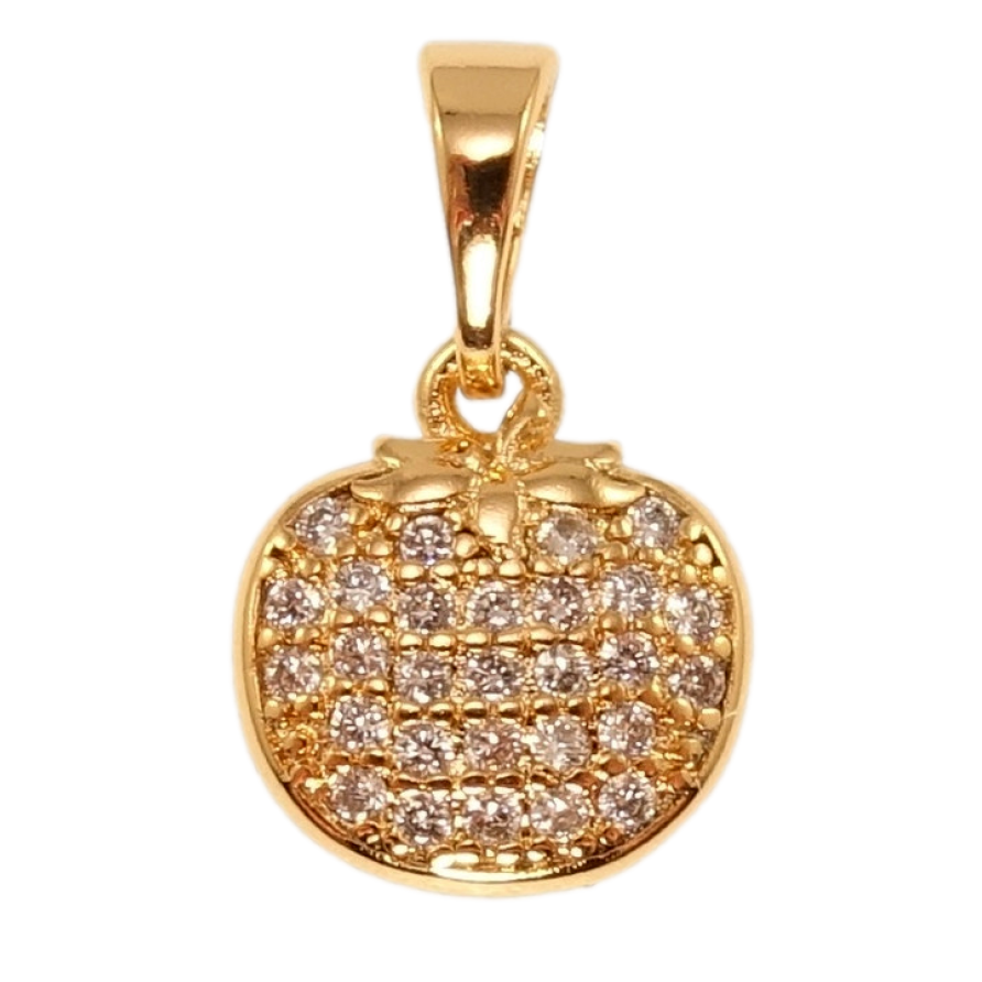 Кулон Xuping Позолота 18K Ягідка інкрустація цирконієм для ланцюжка до 5мм фото №1