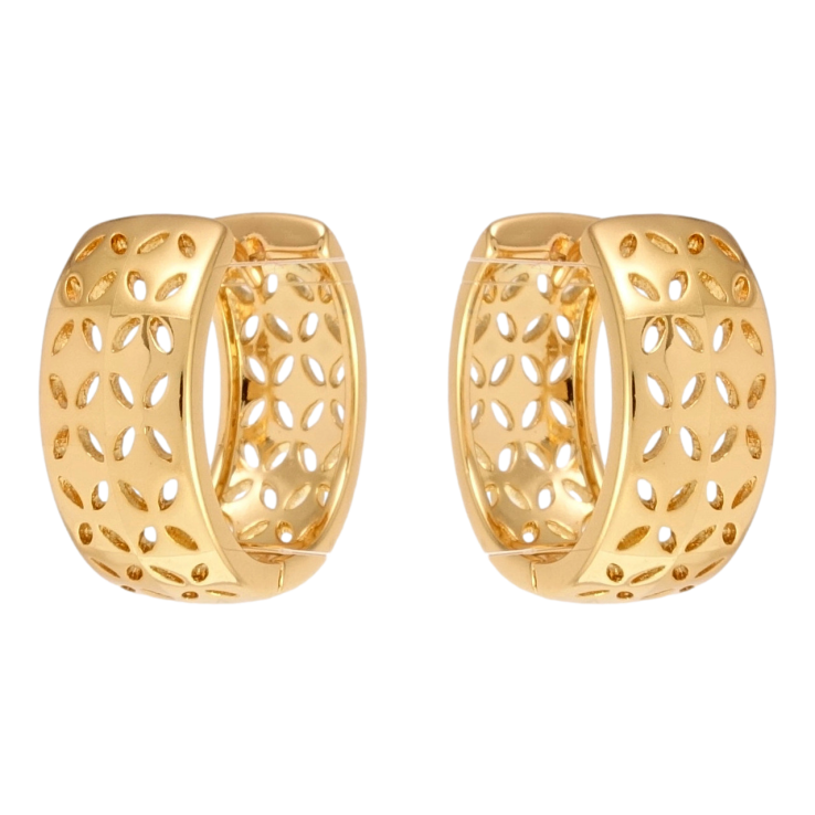 Сережки Xuping Позолота 18K колечка Різний орнамент фото №11 Сережки Xuping Позолота 18K колечка Різний орнамент фото №11