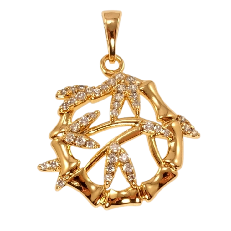 Кулон Xuping Позолота 18K Бамбуковий гай для ланцюжка до 5мм фото №18