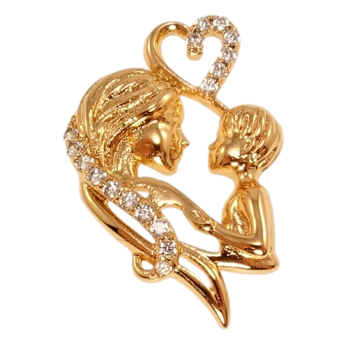 Кулон Xuping Позолота 18K Щастя материнства для ланцюжка до 2мм фото №2 Кулон Xuping Позолота 18K Щастя материнства для ланцюжка до 2мм фото №2