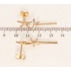 Серьги Xuping QQMM Позолота 18K пусеты Звездочки с цирконием фото №2