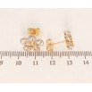 Серьги Xuping QQMM Позолота 18K пусеты Кристальные цветочки фото №2