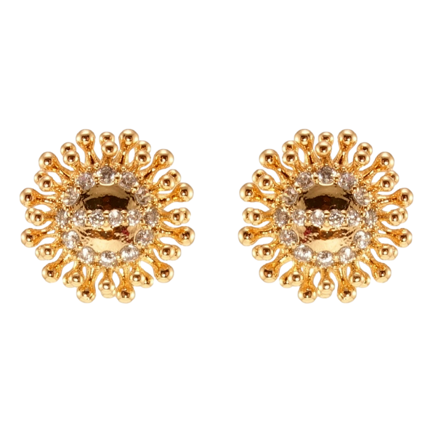 Сережки Xuping QQMM Позолота 18K пусети Квіточки фото №1