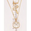 Кулон Xuping колір 18K з кр-ми Swarovski на ланцюжку Кристал Clear 14х14мм довжина 41-46см фото №2