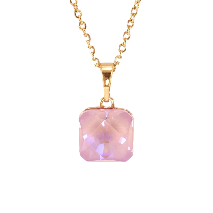 Кулон Xuping колір 18K з кр-ми Swarovski на ланцюжку Кристал Lavender Delite 10х10мм довжина 40-45см фото №21