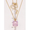 Кулон Xuping колір 18K з кр-ми Swarovski на ланцюжку Кристал Lavender Delite 10х10мм довжина 40-45см фото №2 Кулон Xuping колір 18K з кр-ми Swarovski на ланцюжку Кристал Lavender Delite 10х10мм довжина 40-45см фото №2