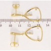 Сережки Xuping QQMM Позолота 14K пусети Декоративні трикутники фото №2