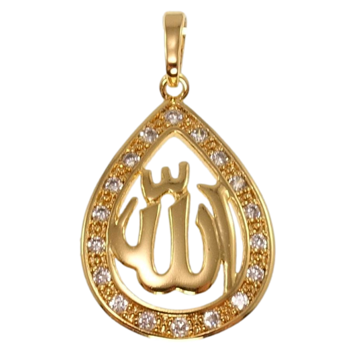 Кулон Xuping Позолота 18K Крапелька з написом Аллах і цирконієм для ланцюжка до 5мм фото №11 Кулон Xuping Позолота 18K Крапелька з написом Аллах і цирконієм для ланцюжка до 5мм фото №11