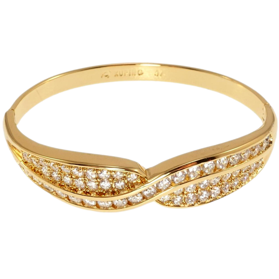 Браслет Xuping Позолота 18K Грация с цирконием ø 5,7см фото №1