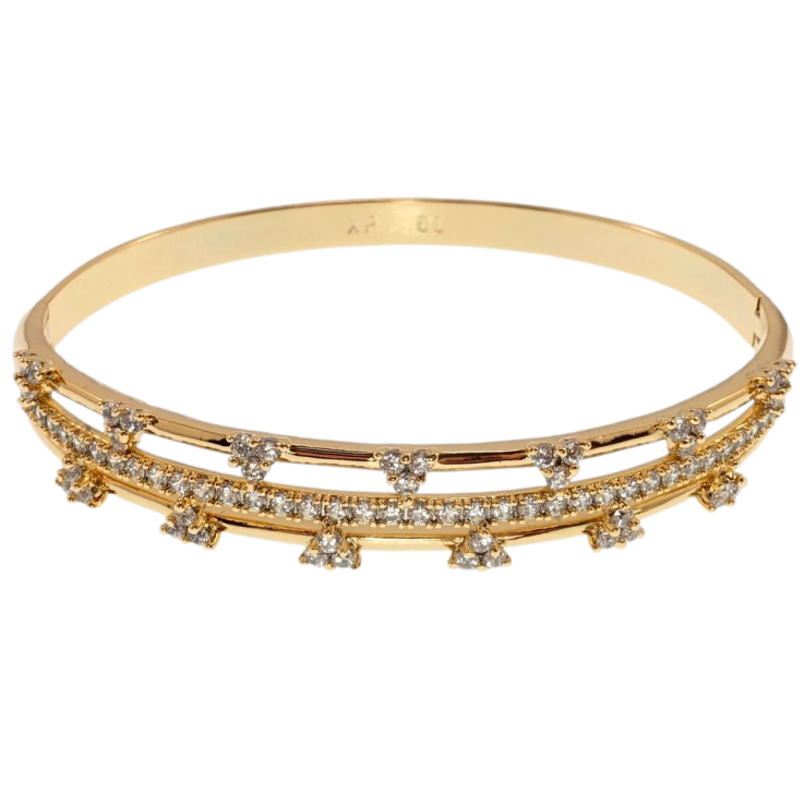 Браслет Xuping Позолота 18K Гармоничность ø 6см фото №19