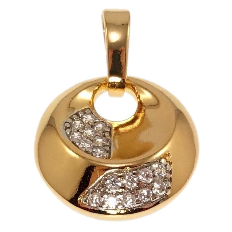 Кулон Xuping Позолота + Родий Декоративная подвеска с цирконием для цепочки до 6мм фото №1