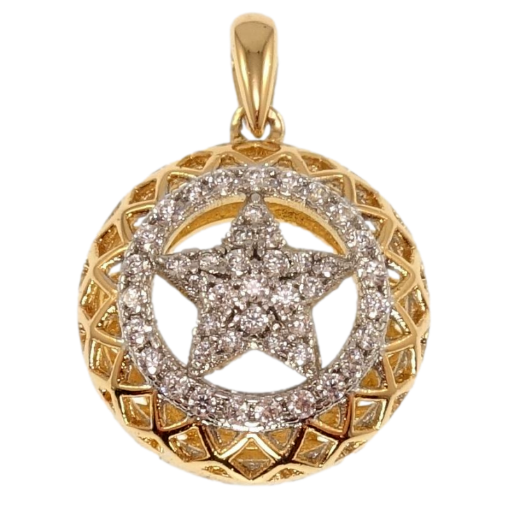 Кулон Xuping Позолота + Родій Зірка окантована цирконієм для ланцюжка до 2мм фото №19