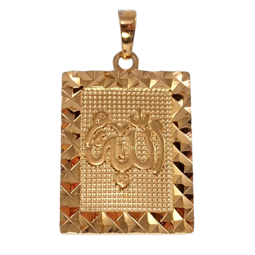 Кулон Xuping Позолота РВ Мусульманська підвіска з написом Аллах для ланцюжка до 7мм фото №1