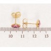 Серьги Xuping цвет 18K с кристаллами Swarovski пусеты Кристаллы Rose ø 8мм фото №2