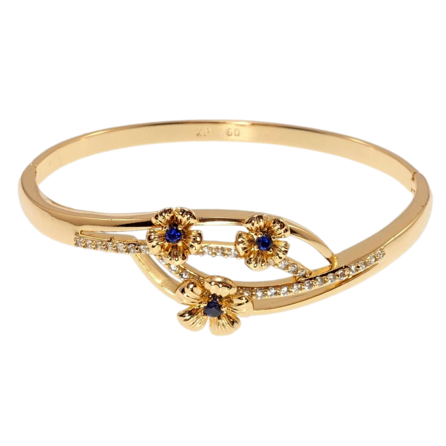 Браслет Xuping Позолота 18K Цветочки ø 6см фото №1