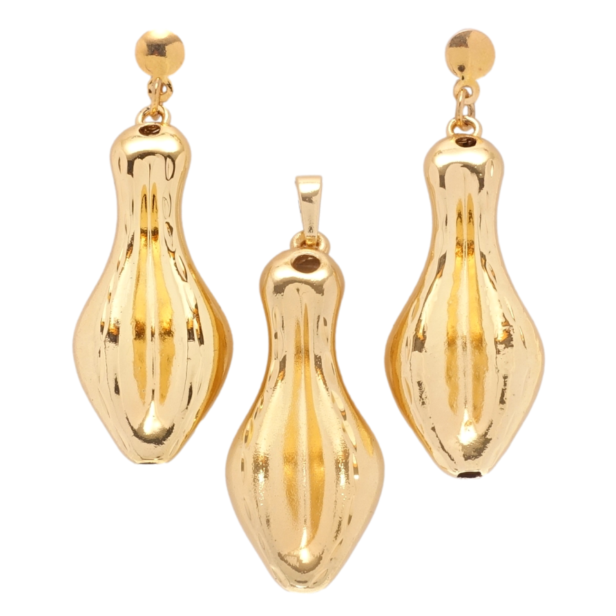 Набір Xuping Позолота 18K Сережки Кулон Фігурні підвіски фото №1