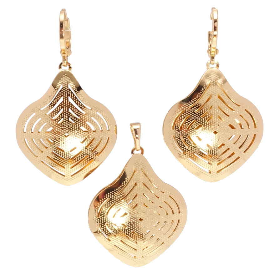 Набір Xuping Позолота 18K Сережки Кулон Фігурні підвіски фото №1