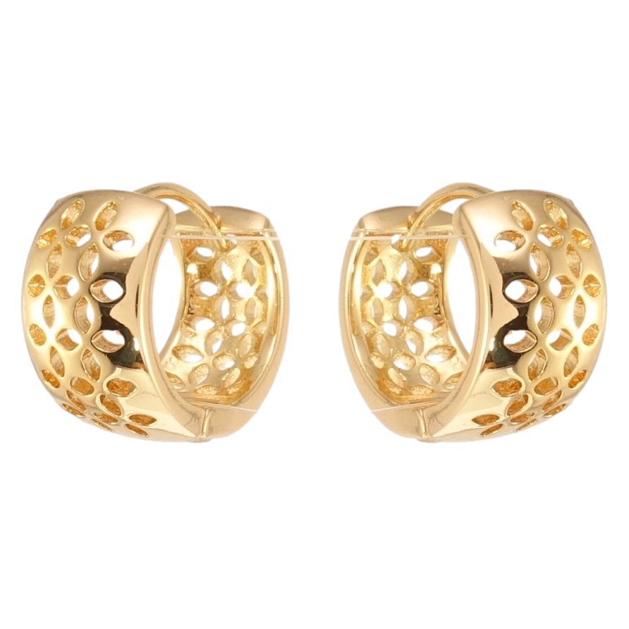 Сережки Xuping Позолота 18K колечка Різний квітковий орнамент фото №1 Сережки Xuping Позолота 18K колечка Різний квітковий орнамент фото №1