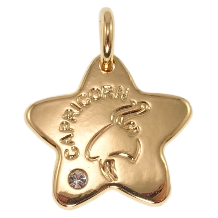 Кулон Xuping Позолота 18K Знак Зодіаку Козеріг для ланцюжка до 5мм фото №8 Кулон Xuping Позолота 18K Знак Зодіаку Козеріг для ланцюжка до 5мм фото №8