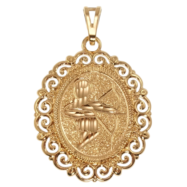 Кулон Xuping Позолота 18K Знак Зодиака Стрелец для цепочки до 7мм фото №1