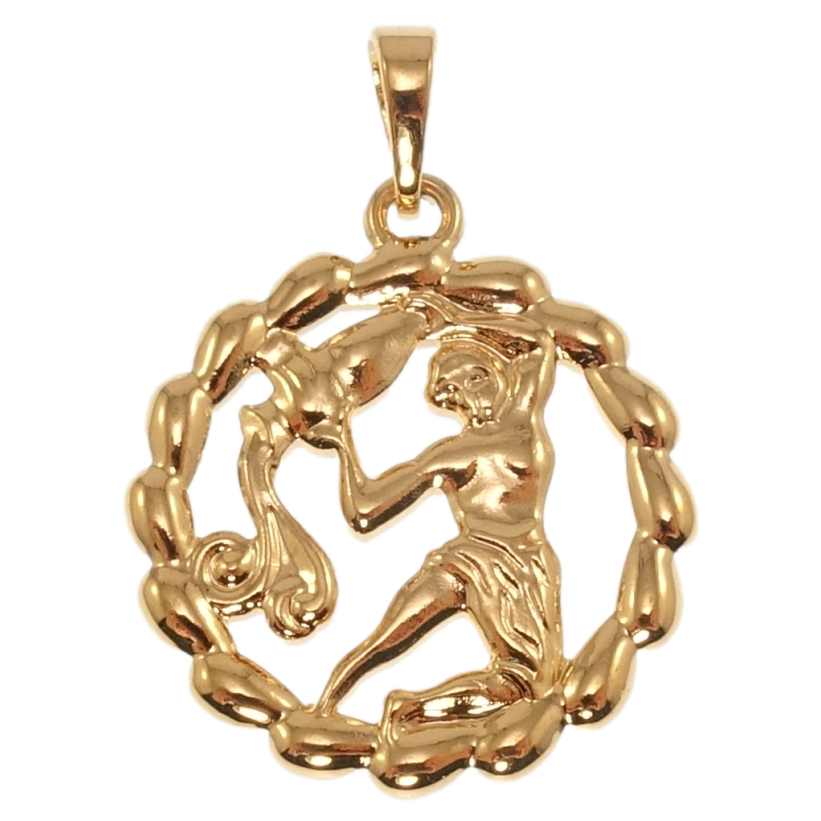 Кулон Xuping Позолота 18K Знак Зодіаку Водолій для ланцюжка до 5мм фото №24 Кулон Xuping Позолота 18K Знак Зодіаку Водолій для ланцюжка до 5мм фото №24