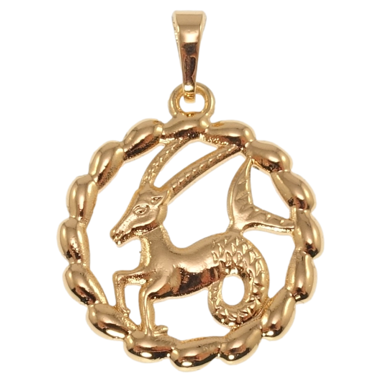 Кулон Xuping Позолота 18K Знак Зодіаку Козеріг для ланцюжка до 5мм фото №1