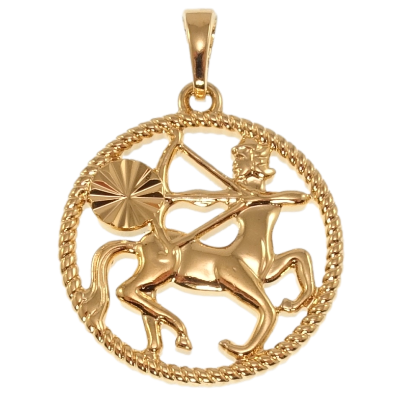 Кулон Xuping Позолота 18K Знак Зодиака Стрелец для цепочки до 5мм фото №1