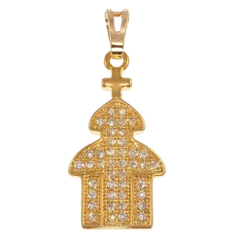 Кулон Xuping Позолота 18K Храм інкрустація цирконієм для ланцюжка до 5мм фото №5