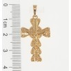 Кулон Xuping Позолота 18K Декоративний Хрест з Розп'яттям для ланцюжка до 6мм фото №2