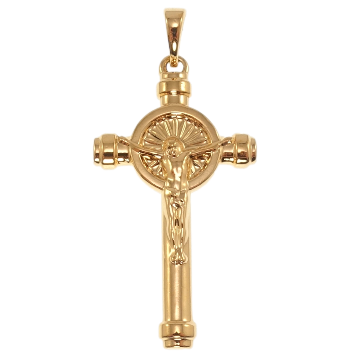 Кулон Xuping Позолота 18K Декоративний Хрест з Розп'яттям для ланцюжка до 5мм фото №19 Кулон Xuping Позолота 18K Декоративний Хрест з Розп'яттям для ланцюжка до 5мм фото №19