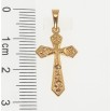 Кулон Xuping Позолота 18K Декоративний Хрест з візерунком для ланцюжка до 5мм фото №2