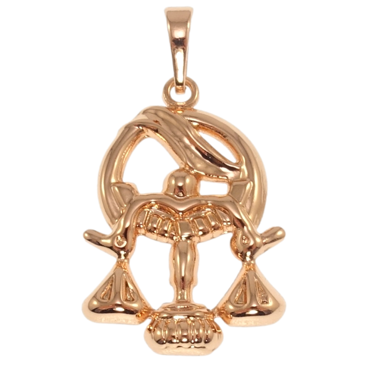 Кулон Xuping Позолота РВ Знак Зодіаку Терези для ланцюжка до 6мм фото №6 Кулон Xuping Позолота РВ Знак Зодіаку Терези для ланцюжка до 6мм фото №6