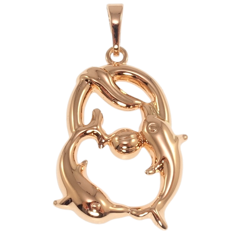 Кулон Xuping Позолота РВ Знак Зодіаку Риби для ланцюжка до 6мм фото №1