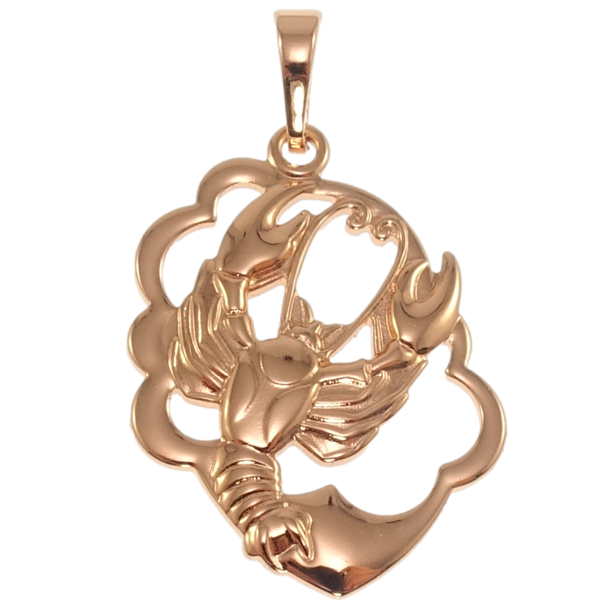 Кулон Xuping Позолота РВ Знак Зодіаку Скорпіон для ланцюжка до 6мм фото №1