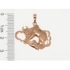 Кулон Xuping Позолота РВ Знак Зодіаку Телець для ланцюжка до 6мм фото №2