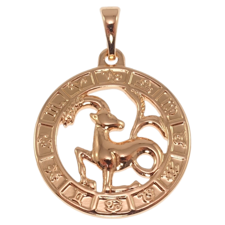 Кулон Xuping Позолота РВ Знак Зодіаку Козеріг для ланцюжка до 5мм фото №3