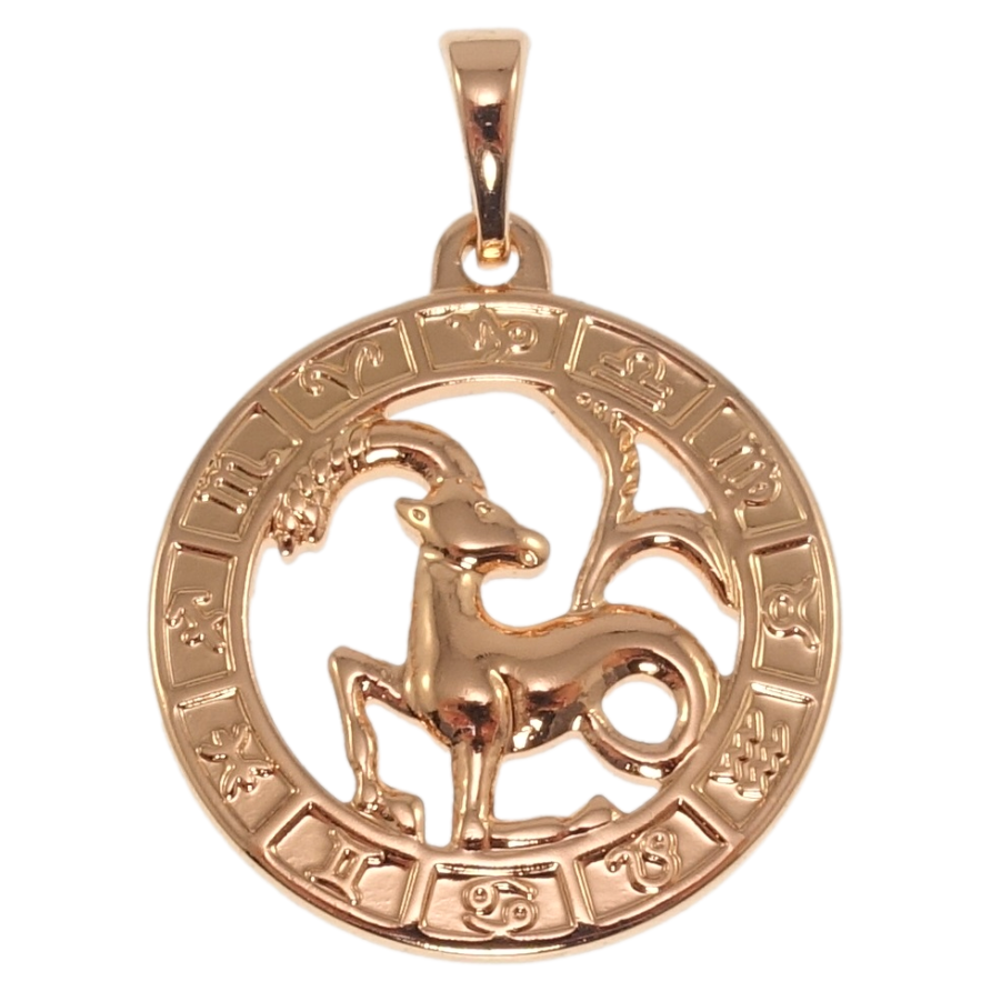 Кулон Xuping Позолота РВ Знак Зодіаку Козеріг для ланцюжка до 5мм фото №1