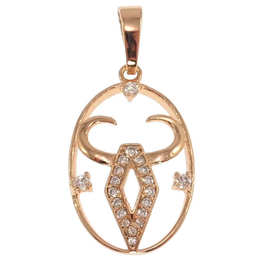 Кулон Xuping Позолота РО Знак Зодиака Телец для цепочки до 7мм фото №1