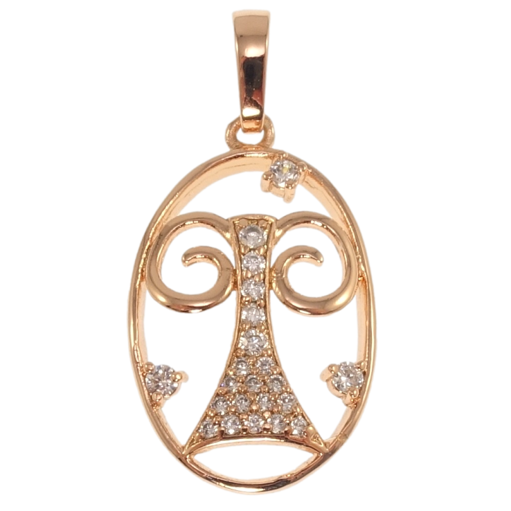 Кулон Xuping Позолота РВ Знак Зодіаку Овен для ланцюжка до 6мм фото №9