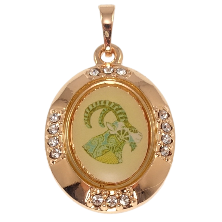 Кулон Xuping Позолота РВ Знак Зодіаку Козеріг для ланцюжка до 6мм фото №6