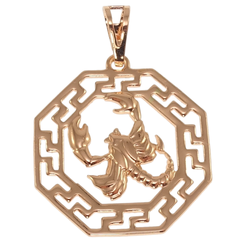 Кулон Xuping Позолота РО Знак Зодиака Рак для цепочки до 7мм фото №1